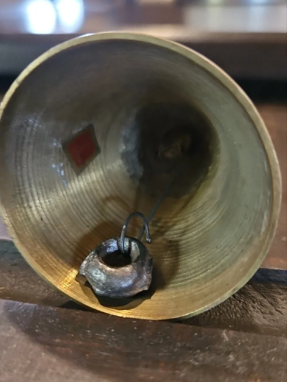 Brass Table Bell — Classic Gold Finish